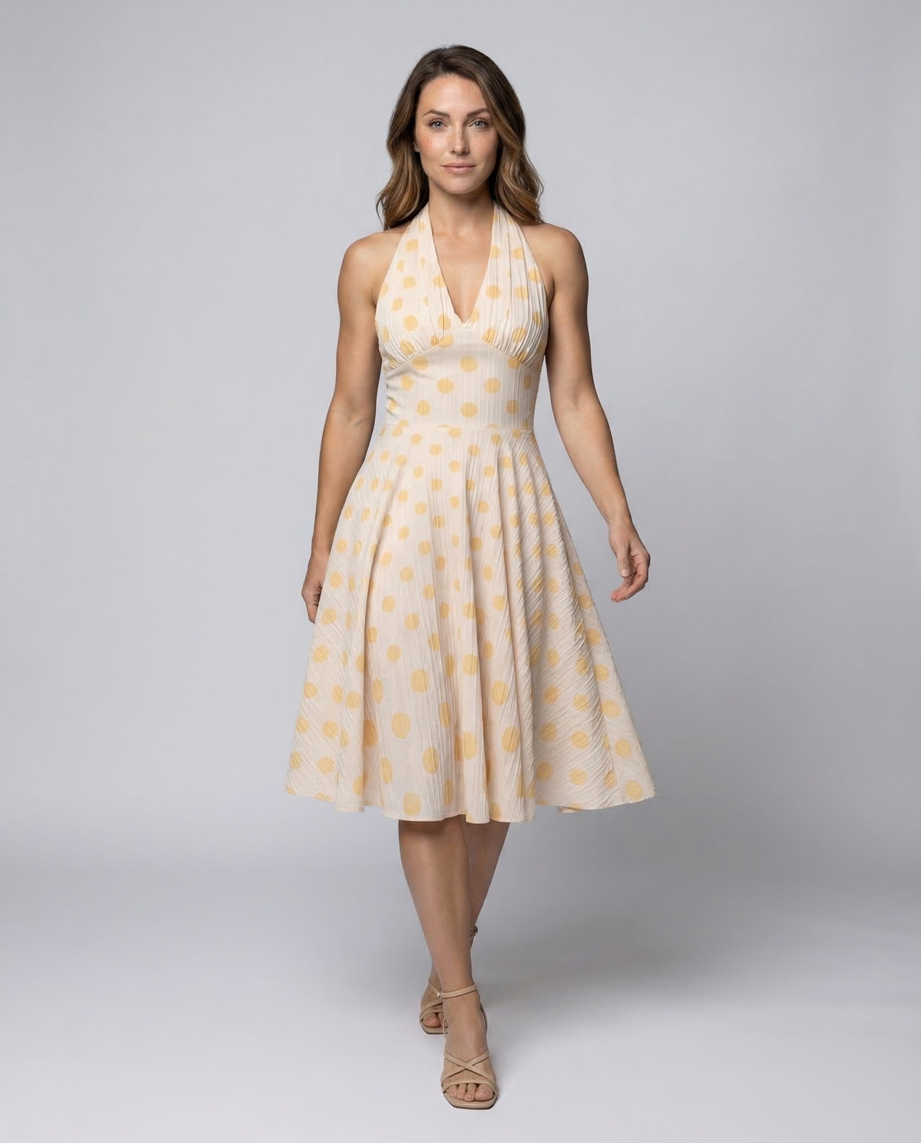 Damen Retro Neckholder Kleid - Norvielle