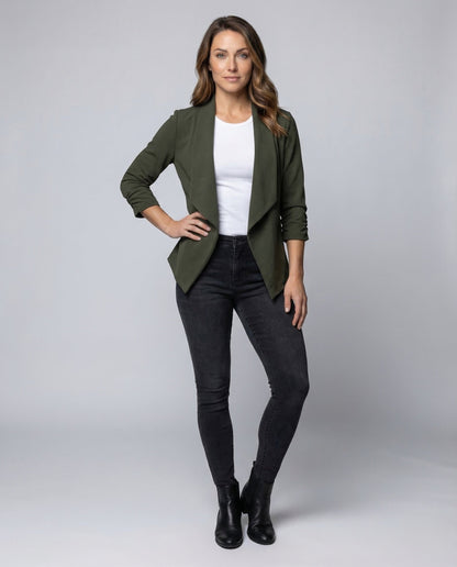 Damen Wasserfallblazer Strick - Norvielle