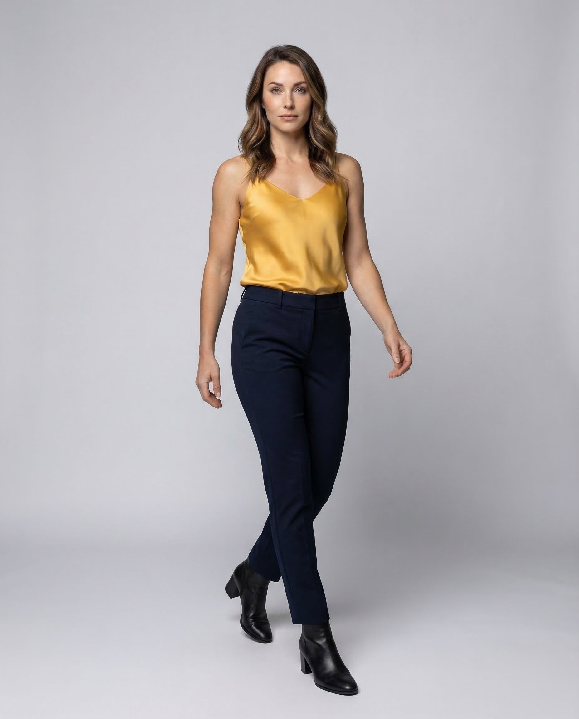 Damen Spaghettiträger-Cami aus Satin - Norvielle