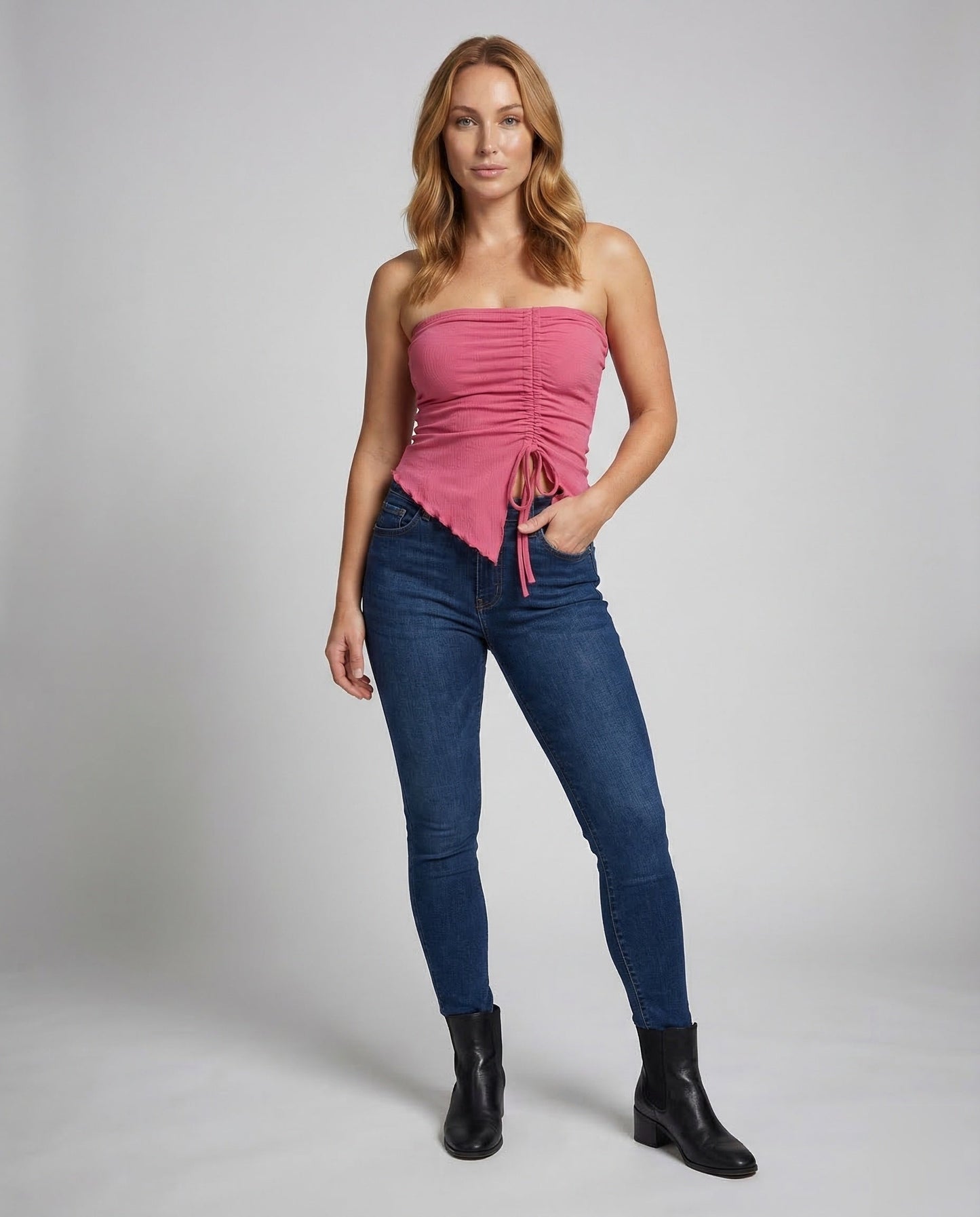 Damen Asymmetrisches Bandeau- - Norvielle
