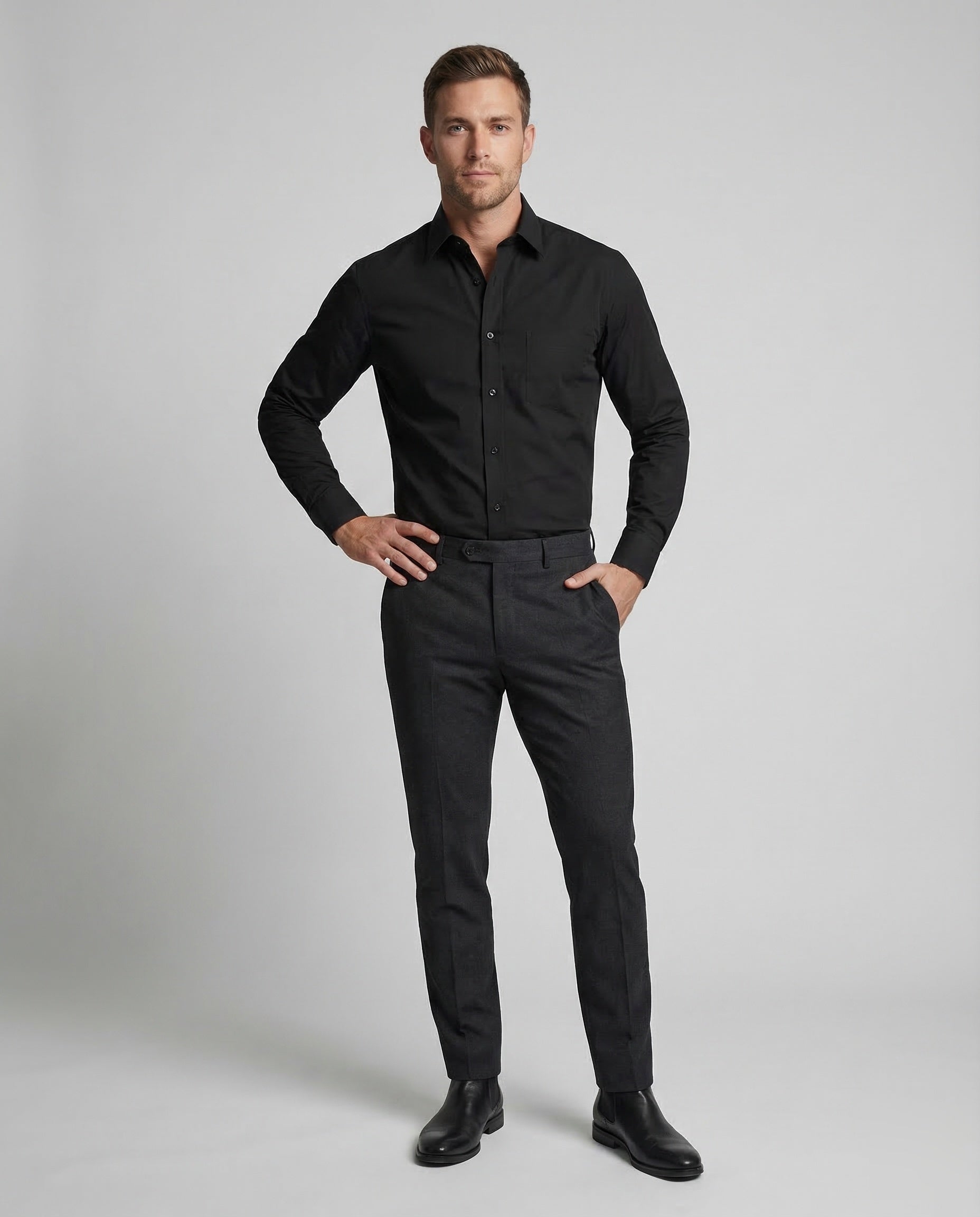 Herren Businesshemd aus Stretchstoff - Norvielle