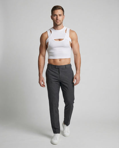 Herren Crop- Ripp-Optik - Norvielle