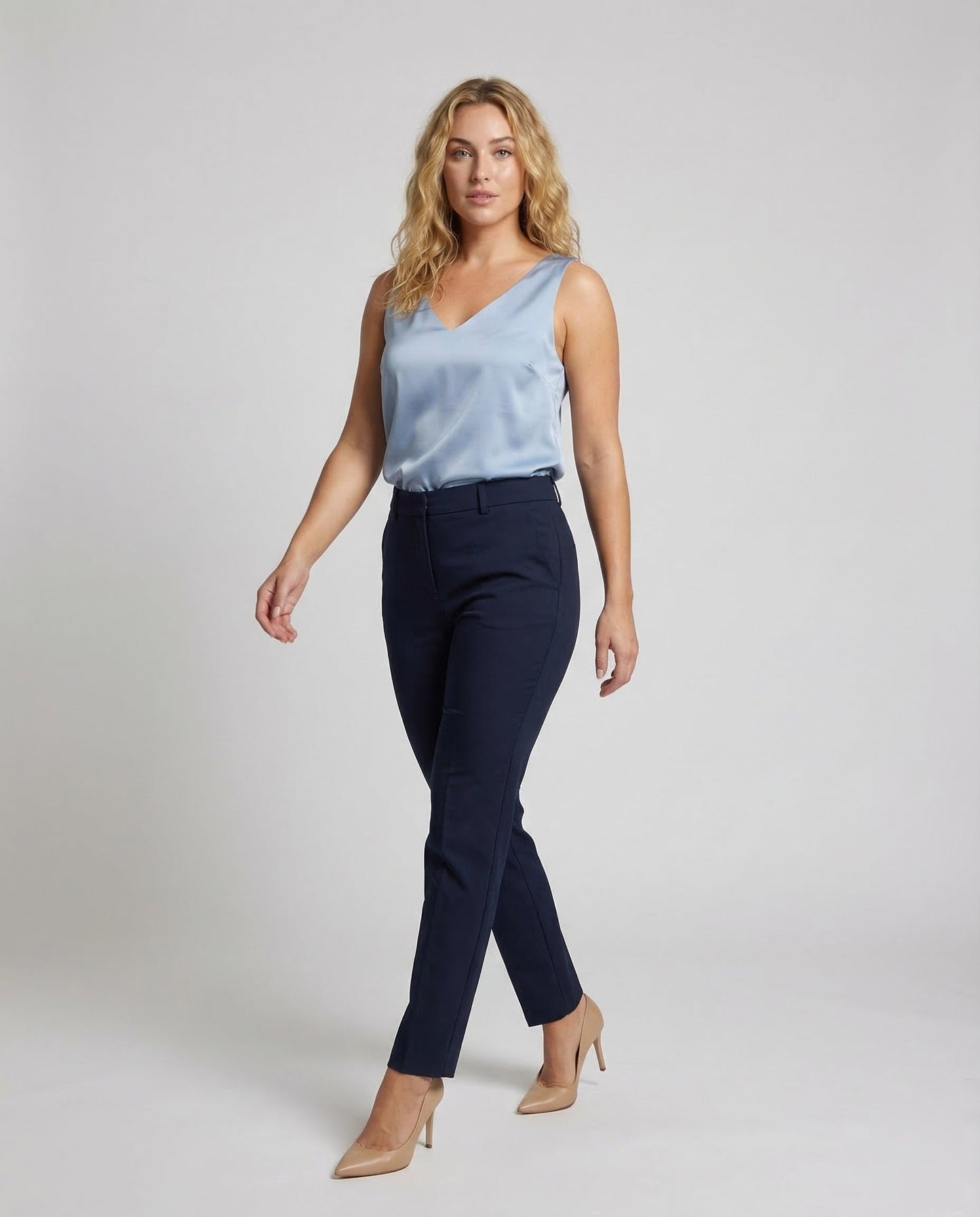 Damen Seiden- V-Ausschnitt Satin - Norvielle