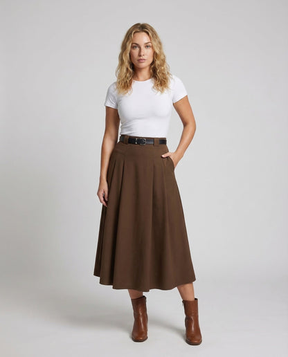 Damen High Waist Keilrock - Norvielle