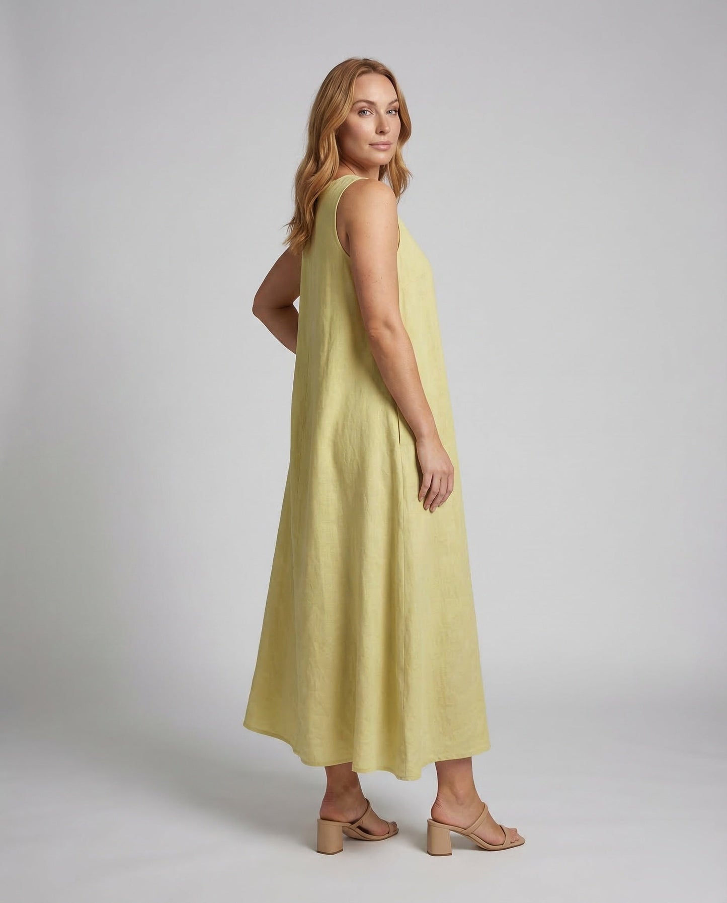 Damen Leinenkleid A-Linie - Norvielle