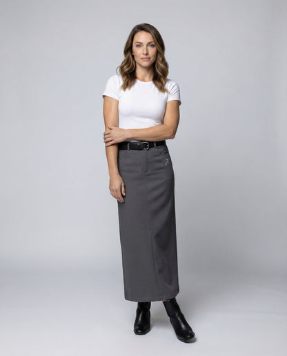 Damen Maxirock mit Gürtel und Taschen - Norvielle