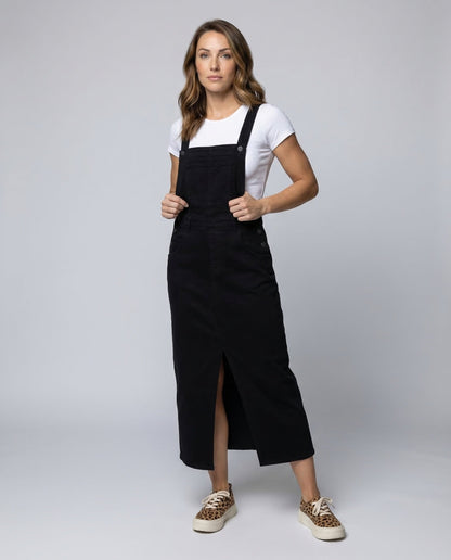 Damen Latzkleid Jeans Midi - Norvielle