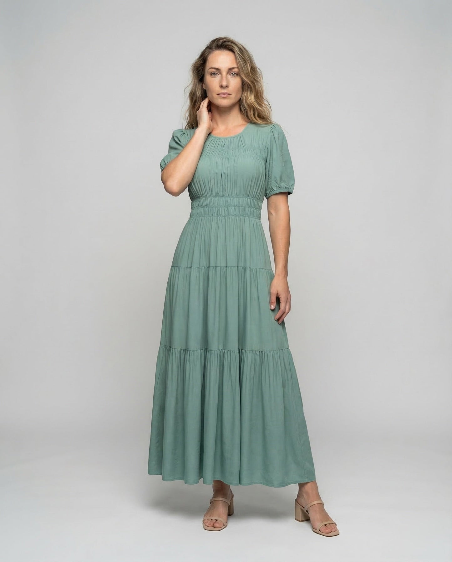 Damen Maxikleid Ethno-Print - Norvielle