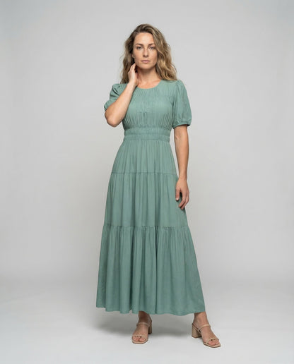 Damen Maxikleid Ethno-Print - Norvielle