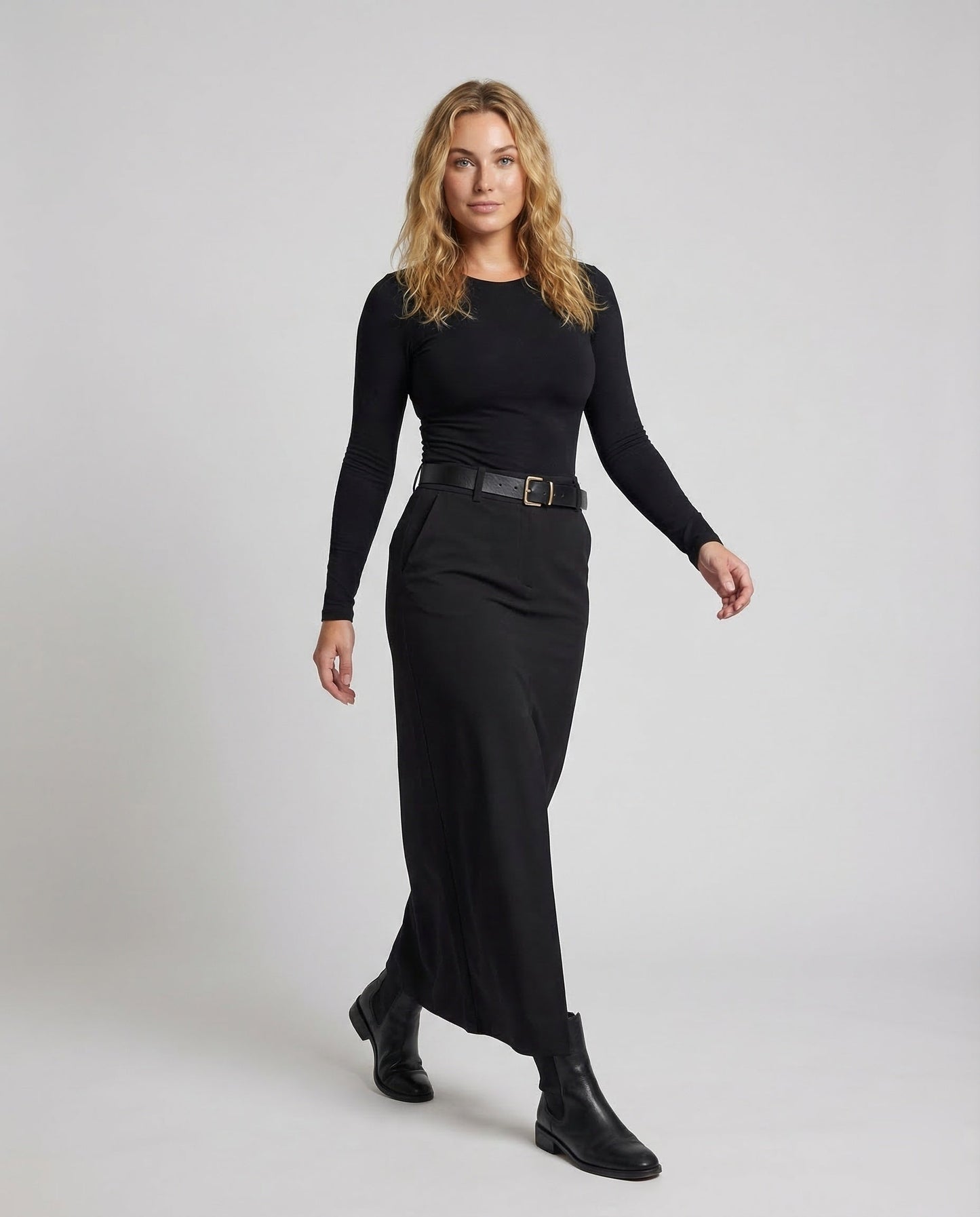 Damen Maxirock mit Schlitz und Taschen - Norvielle