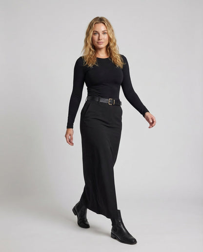 Damen Maxirock mit Schlitz und Taschen - Norvielle