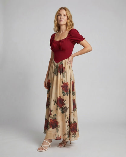 Damen Empire Maxikleid - Norvielle
