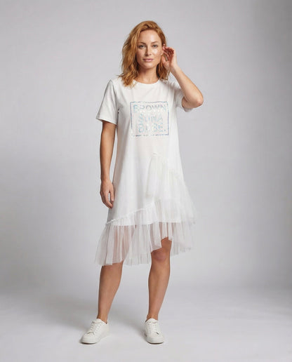 Damen Tüllkleid mit Stufenrock - Norvielle