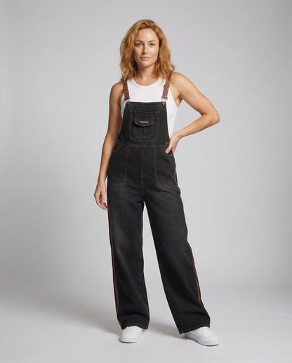 Damen Cargo Latzhose Jeans - Norvielle
