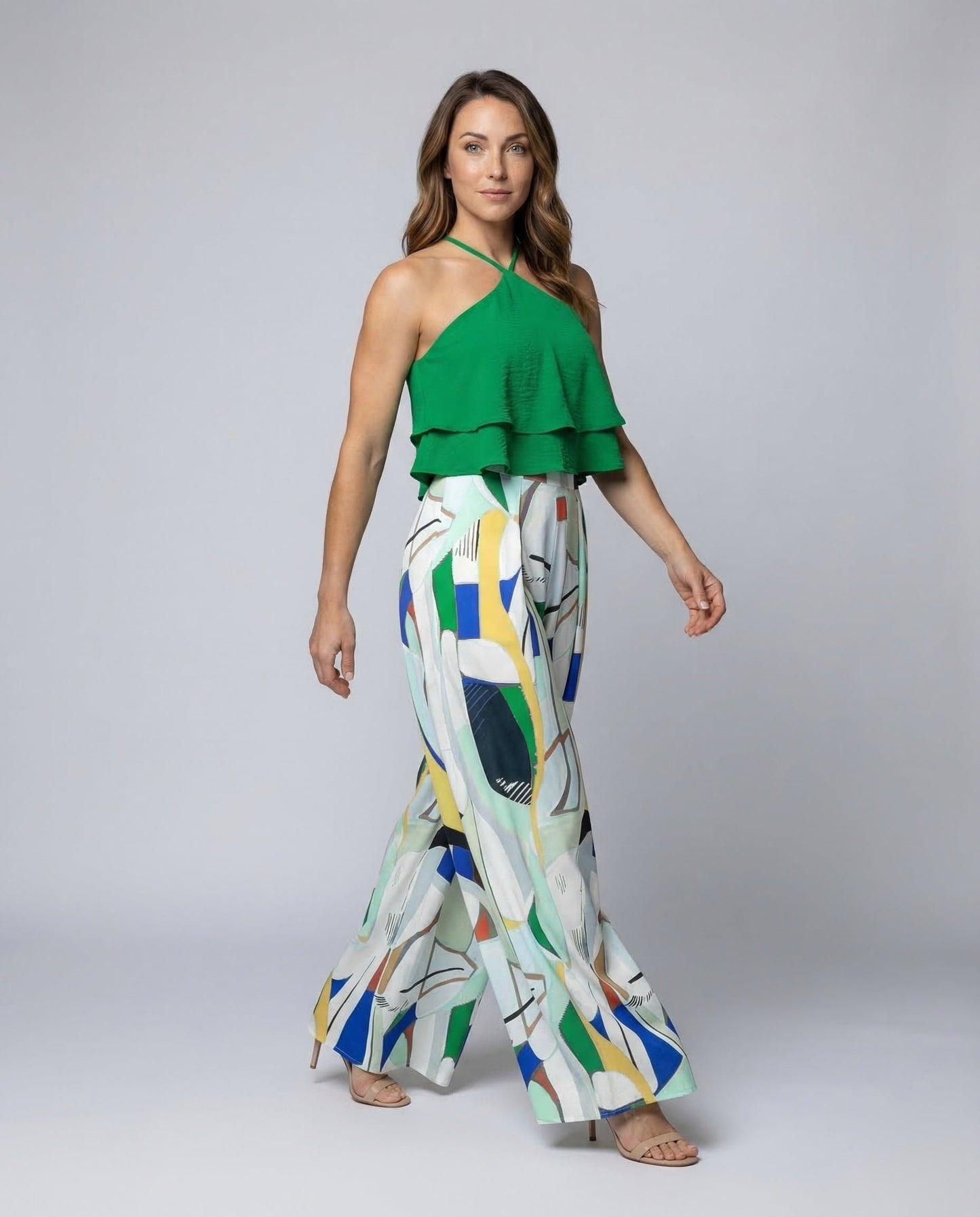 Damen Set Halterneck mit Maxirock - Norvielle