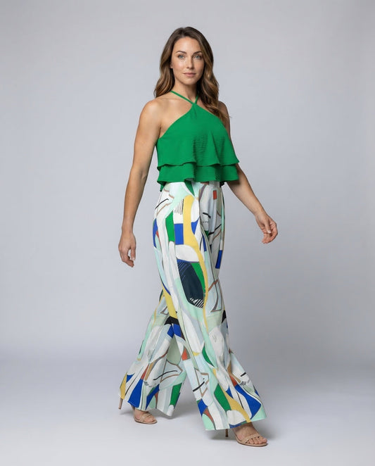 Damen Set Halterneck mit Maxirock - Norvielle