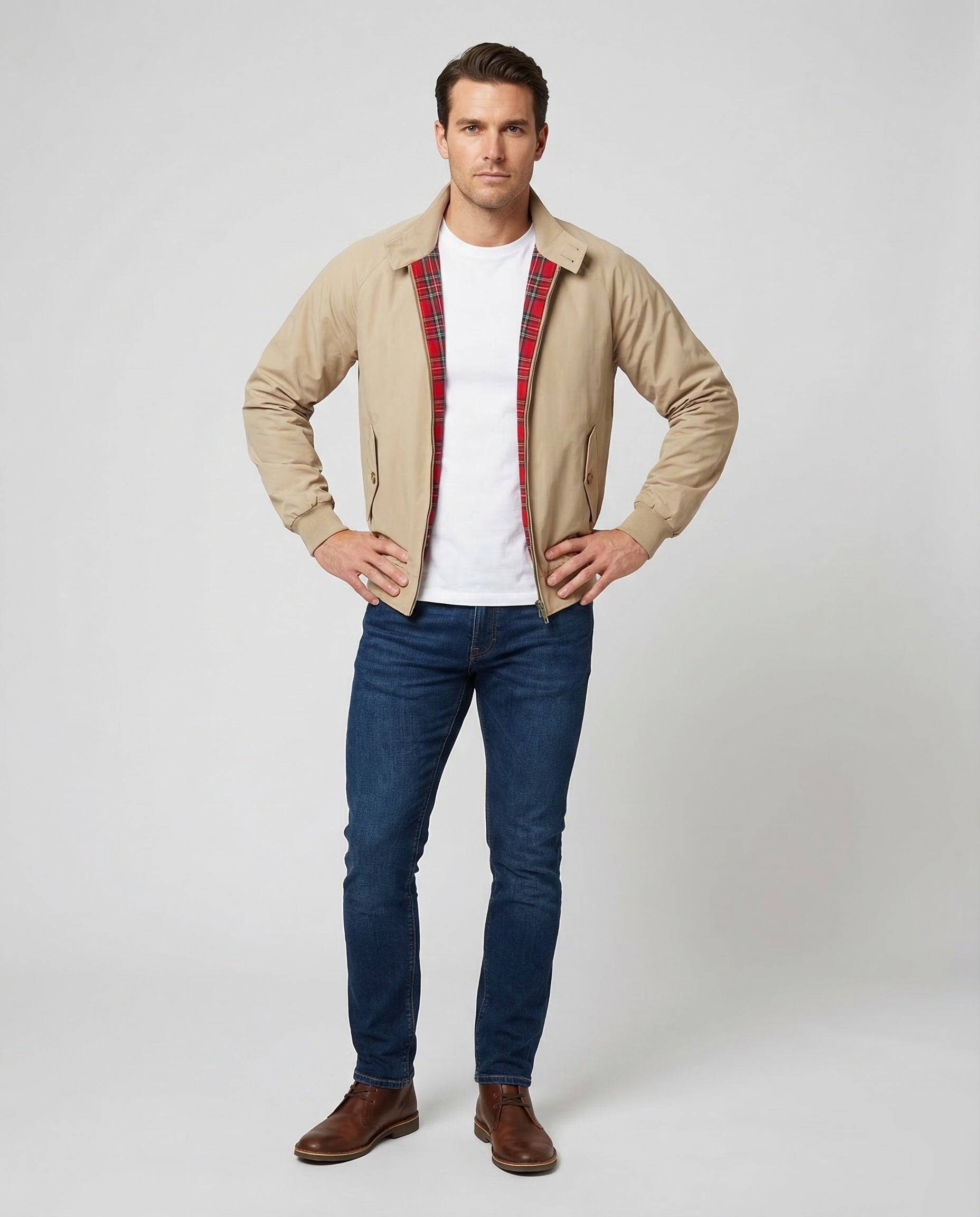 Herren Karo Harrington Jacke - Norvielle