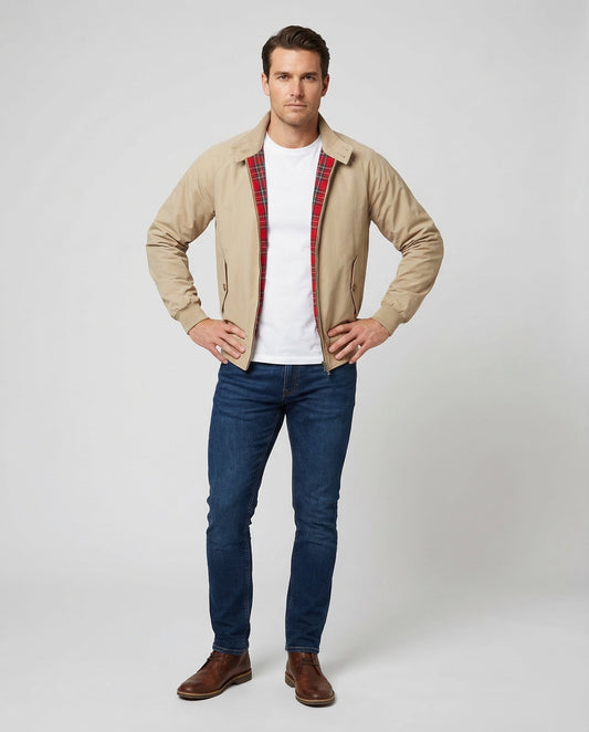Herren Karo Harrington Jacke - Norvielle