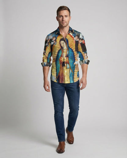 Herren Hemd mit Print-Motiv - Norvielle