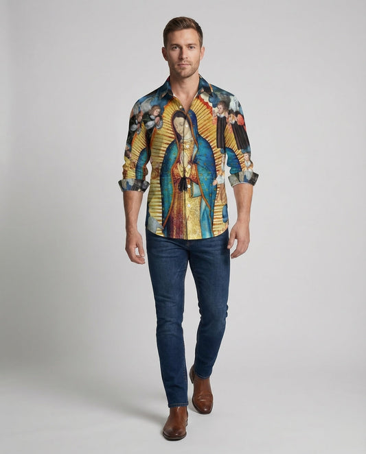 Herren Hemd mit Print-Motiv - Norvielle