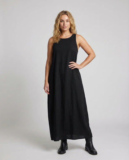 Damen Maxikleid A-Linie Ärmellos - Norvielle