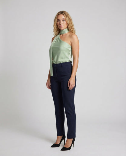 Damen Einarm-Oberteil Satin - Norvielle