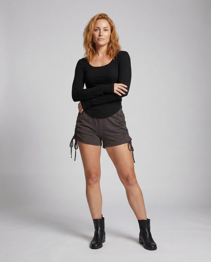 Damen Langarmshirt U-Boot-Ausschnitt - Norvielle