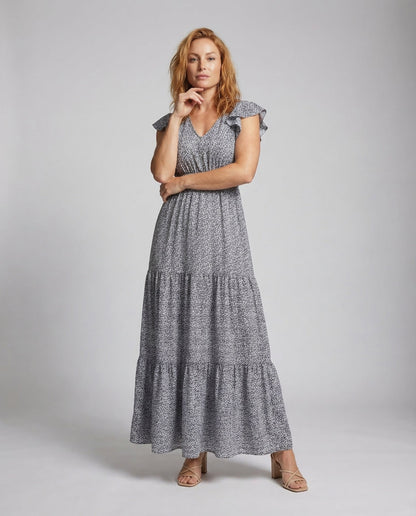 Damen Maxikleid Boho Volant - Norvielle
