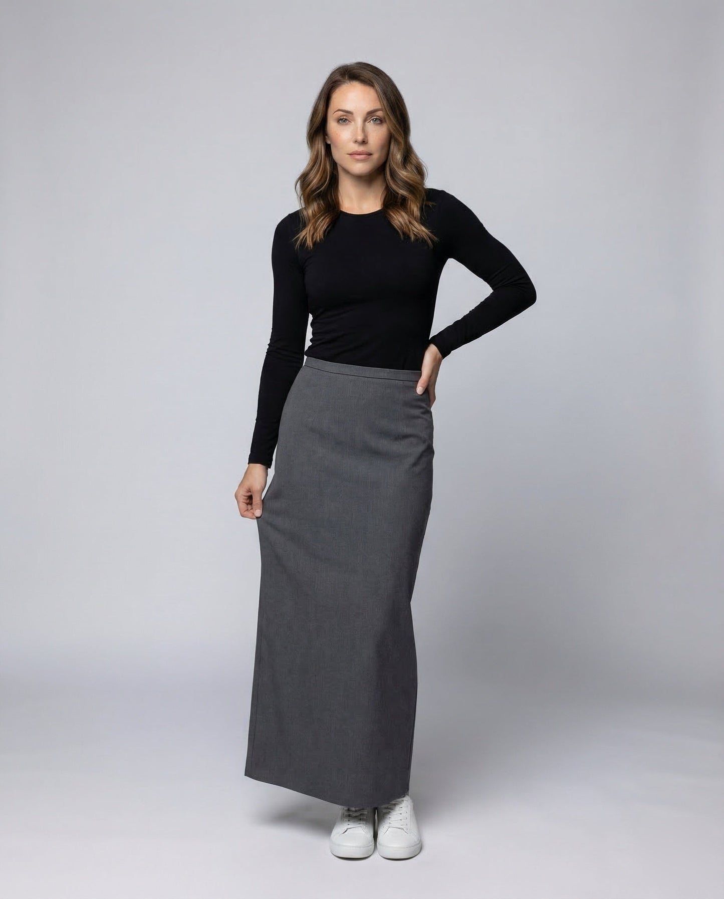 Damen Maxirock Mit Schlitz Elegant - Norvielle
