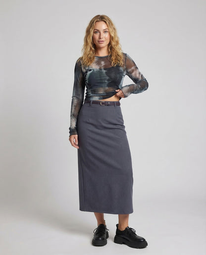 Damen Twill-Rock Lang - Norvielle