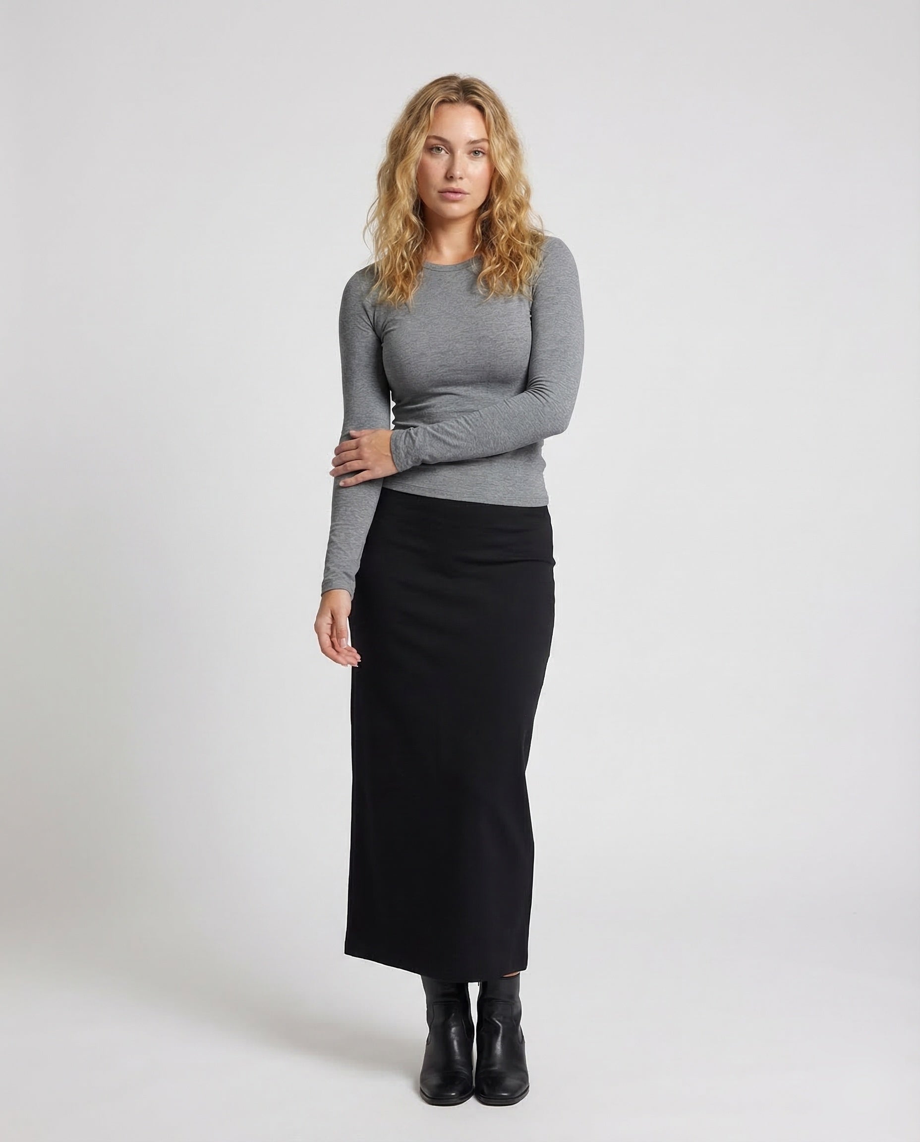 Damen Bleistiftrock Longuette - Norvielle