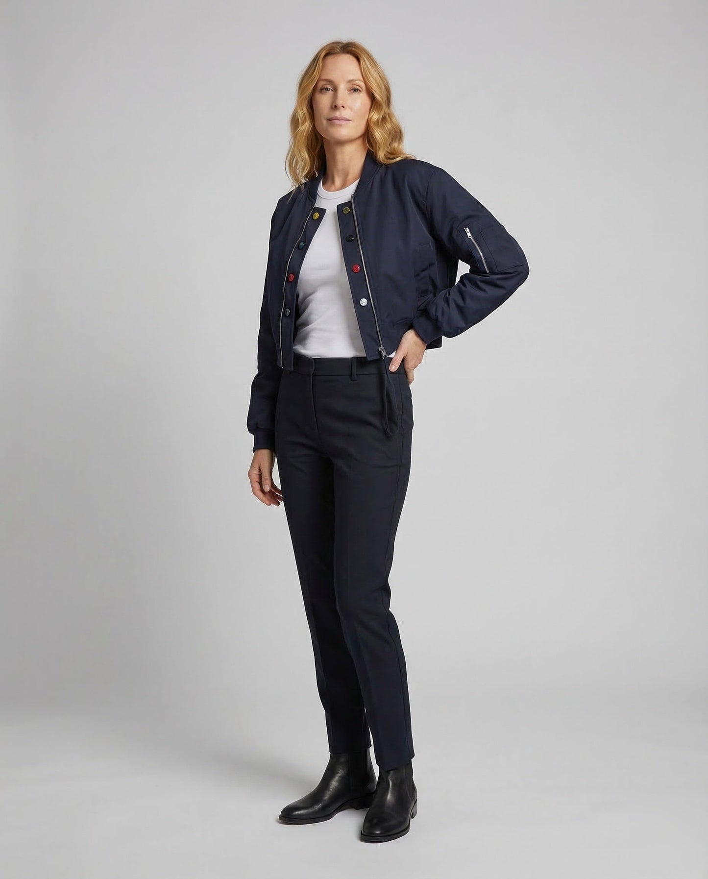 Damen Bomberjacke Kurz Blouson - Norvielle