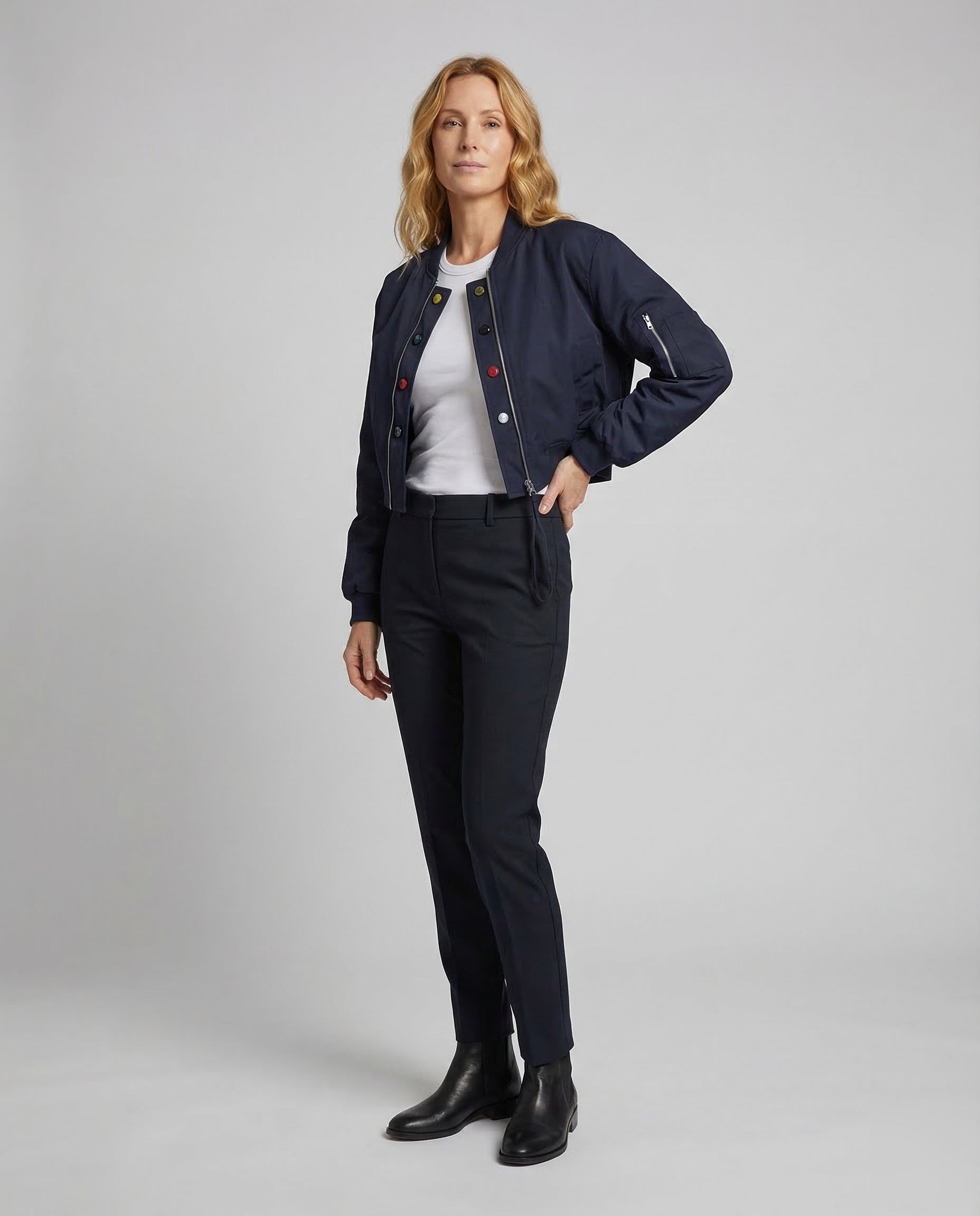 Damen Bomberjacke Kurz Blouson - Norvielle