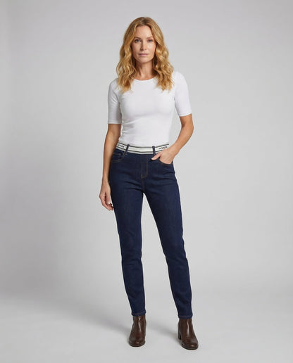 Damen Slimfit Jeans Hochtaillierung - Norvielle