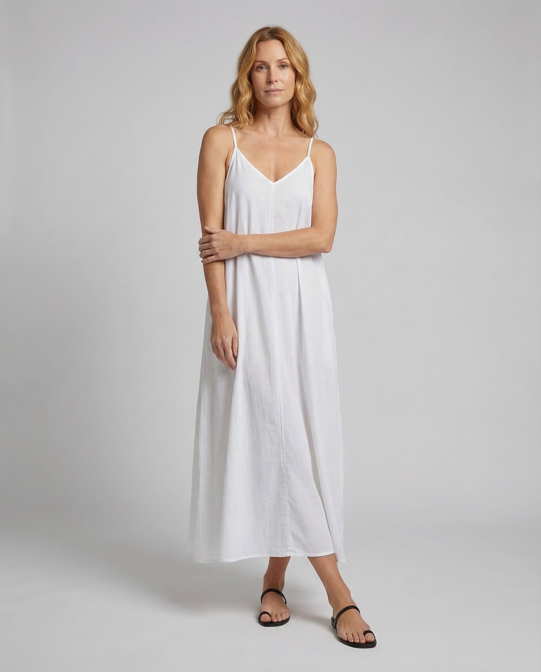 Damen Plisseekleid Slipkleid - Norvielle