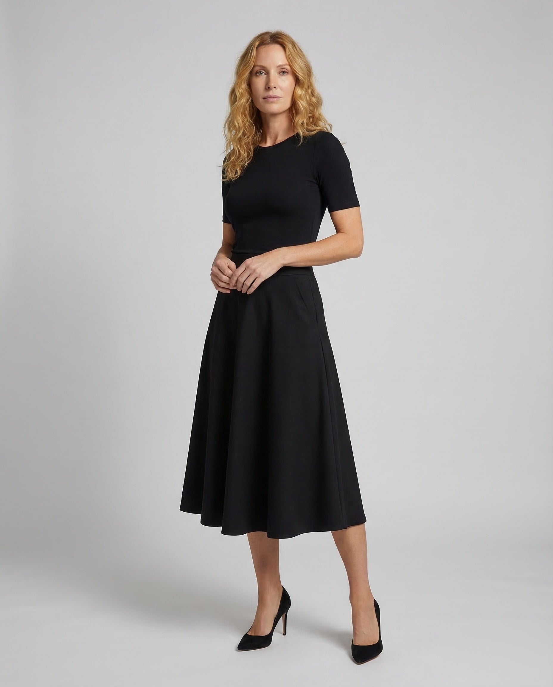 Damen A-Linie Midirock - Norvielle