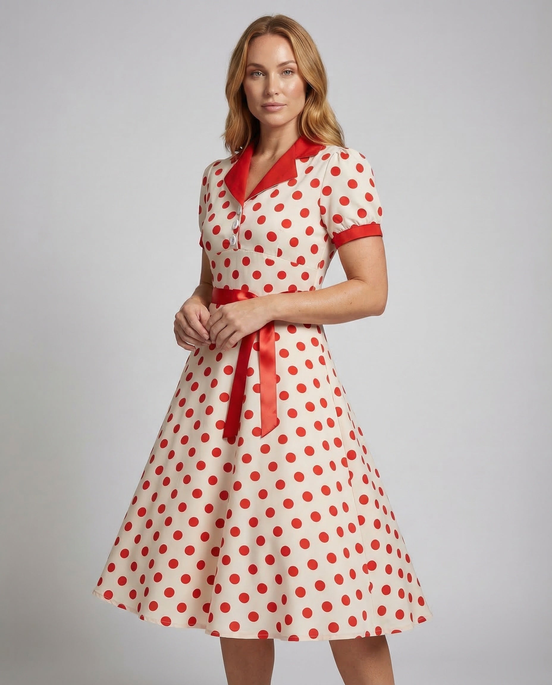 Damen Retro Swingkleid - Norvielle