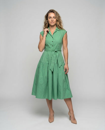 Damen Hemdkleid mit Stufenrock - Norvielle