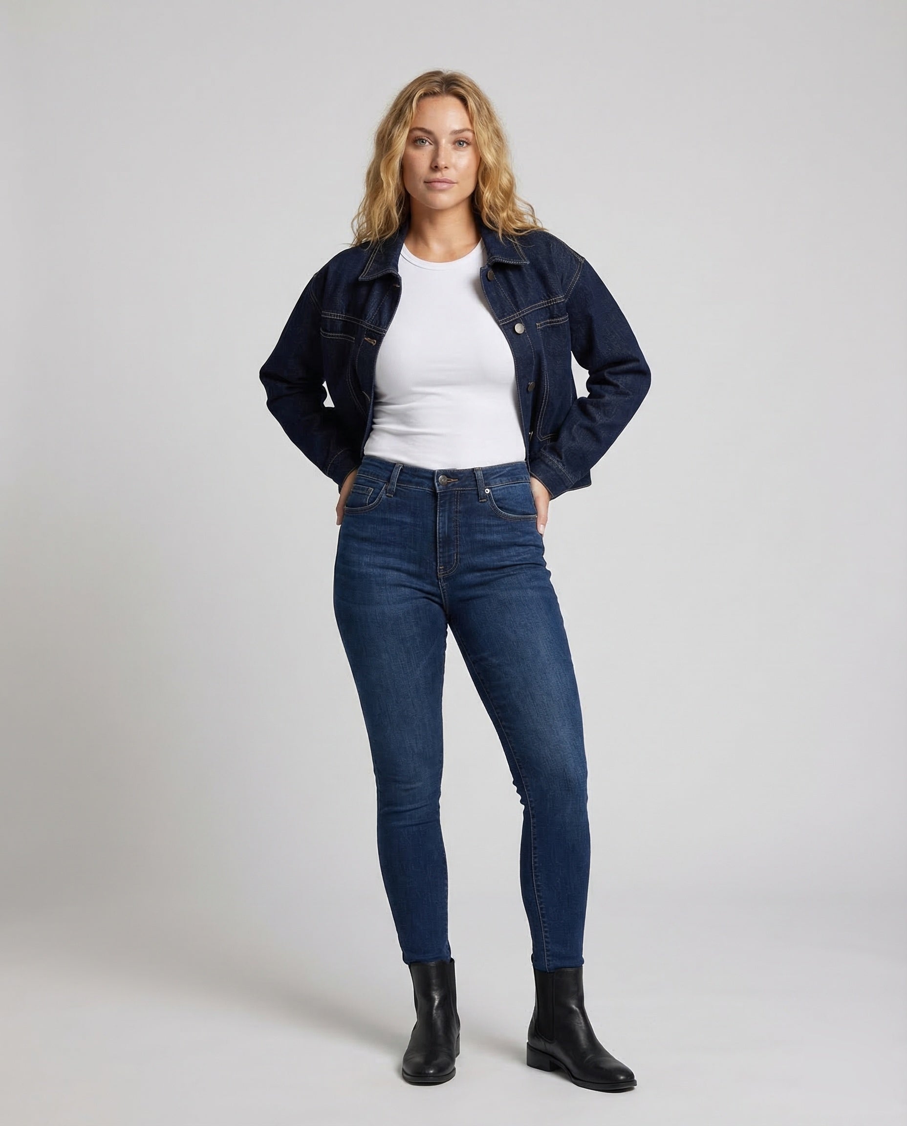 Damen Kurzjeansjacke - Norvielle