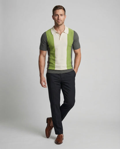 Herren Polo Kurzarm Strick - Norvielle