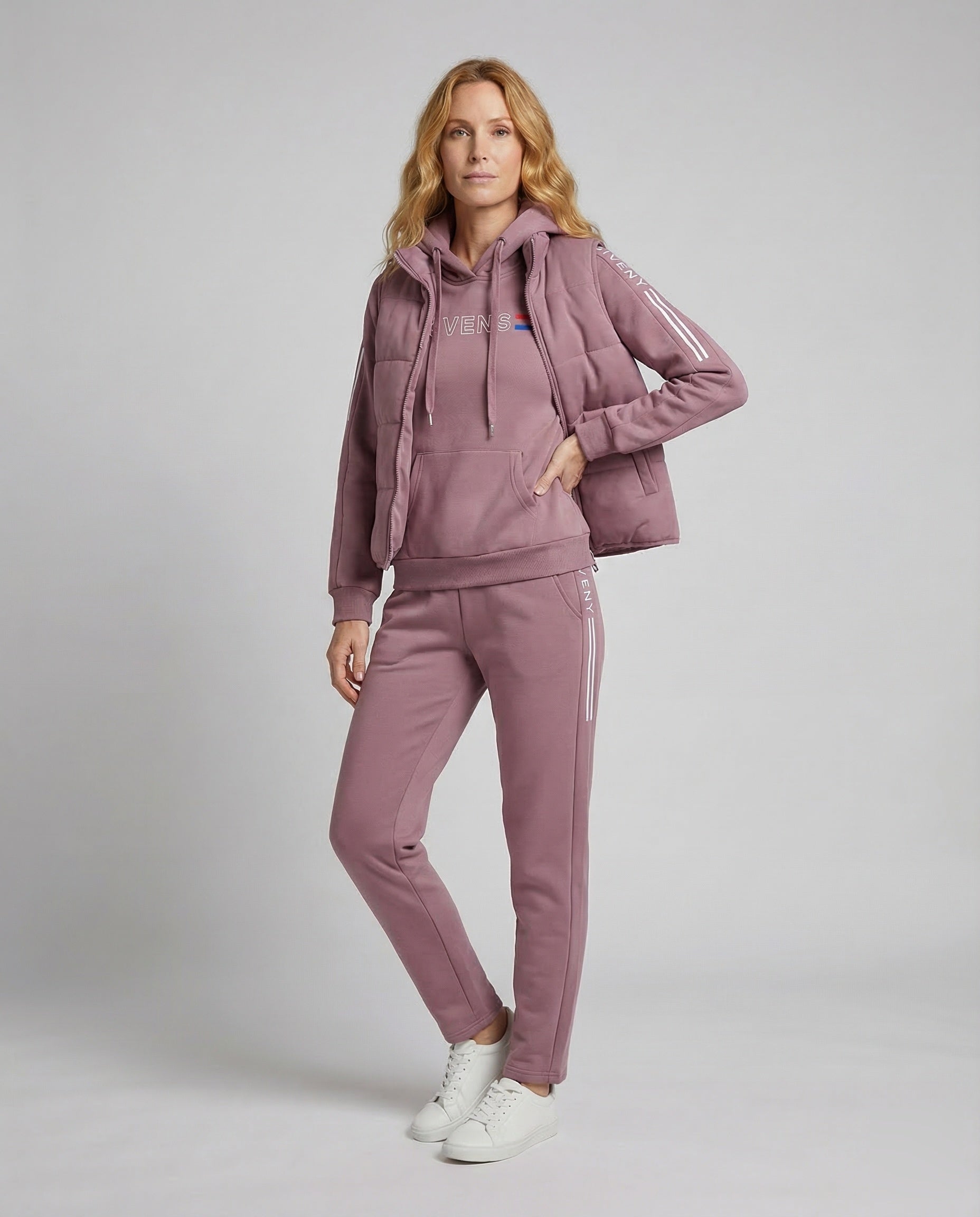 Damen Steppweste Dreiteiliges Freizeitset - Norvielle