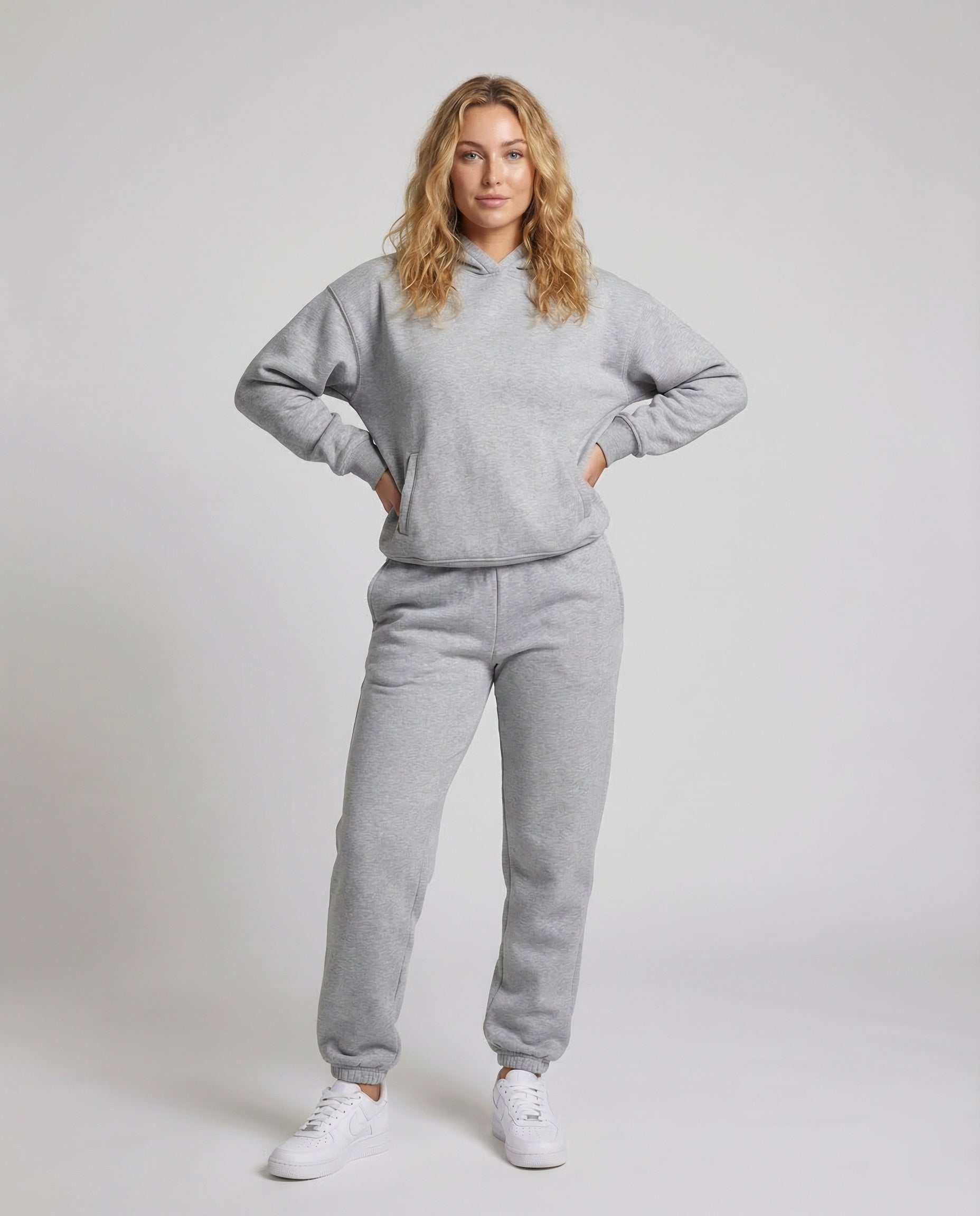 Damen Kastiges Kapuzenpullover-Set - Norvielle