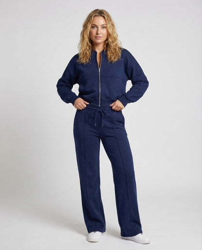 Damen Sweat-Zweiteiler Marlenehose Komfort - Norvielle