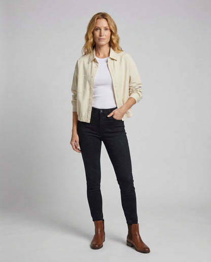 Damen Kurz Hemdjacke Boxy Schnitt - Norvielle