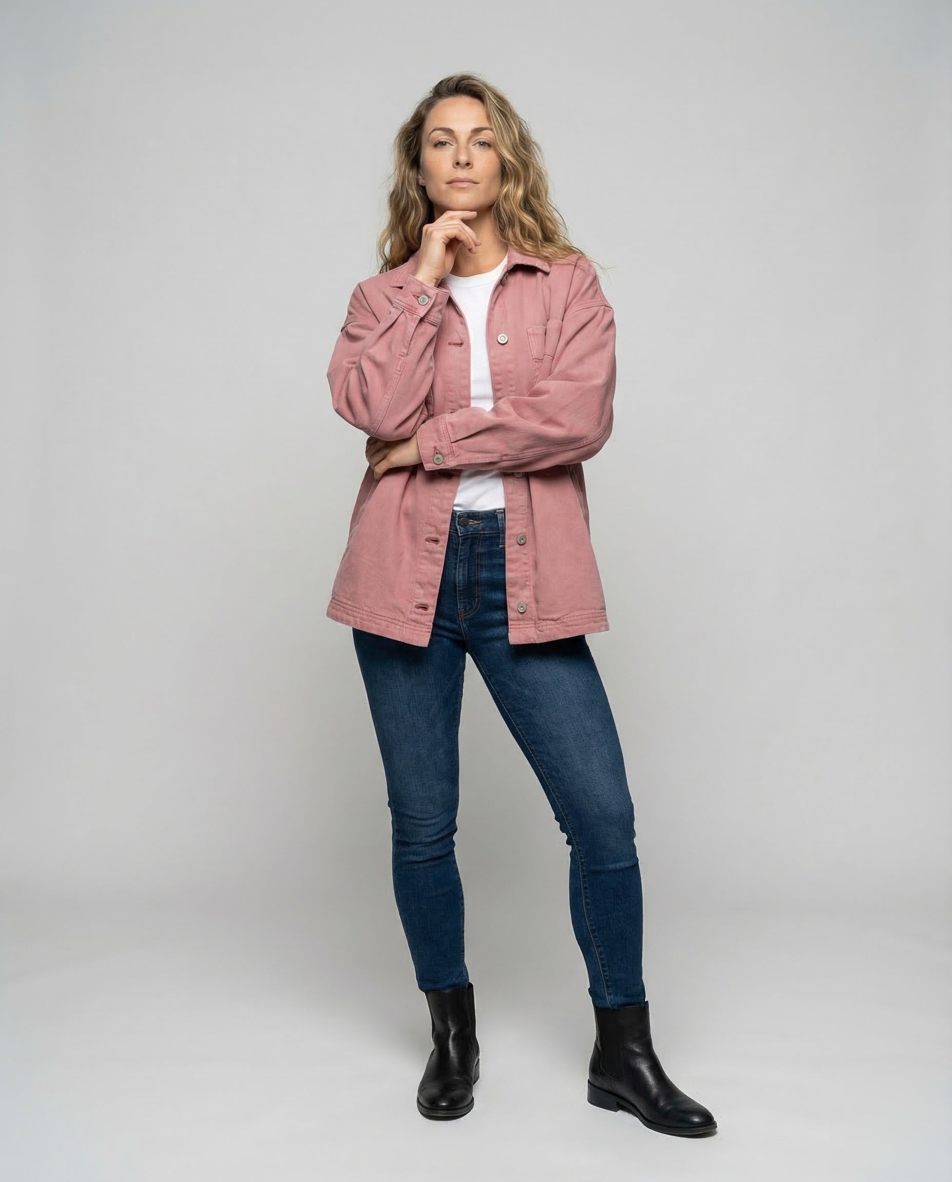 Damen Overshirt-Jacke Lässig Pattentaschen - Norvielle