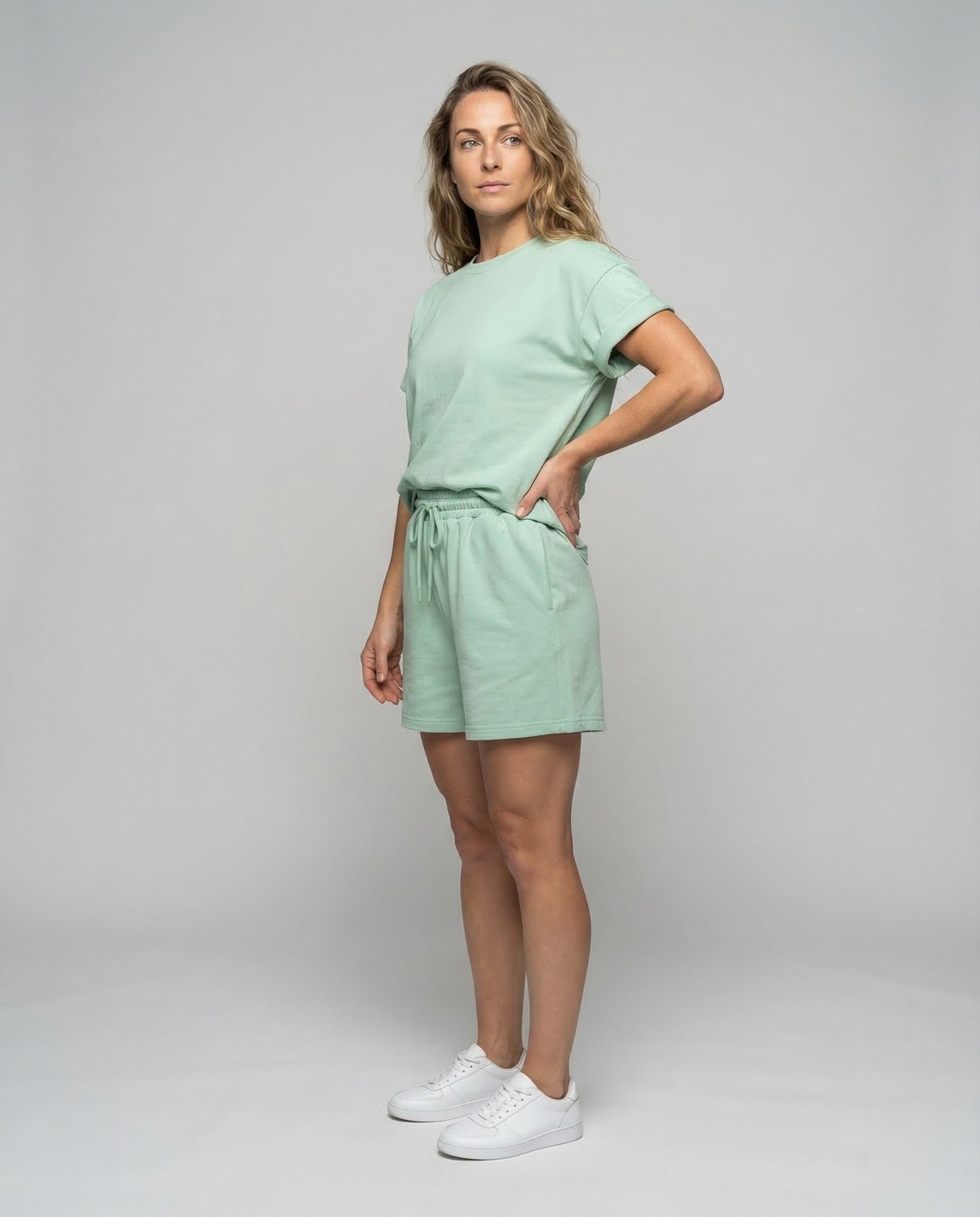 Damen Kurz-Set Baumwollmix Lässig - Norvielle