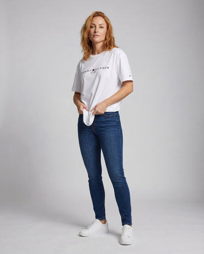 Damen Oversize Longline-Shirt mit Vorderdruck - Norvielle