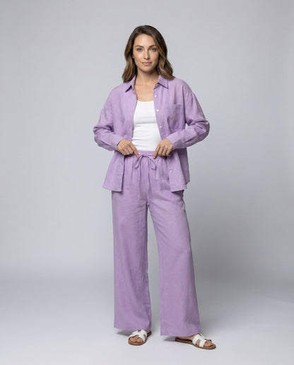 Damen Relax-Set Culottehose aus Crêpe - Norvielle