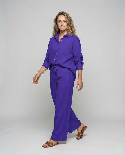 Damen Loungewear-Set Viskose-Mix Culotte - Norvielle