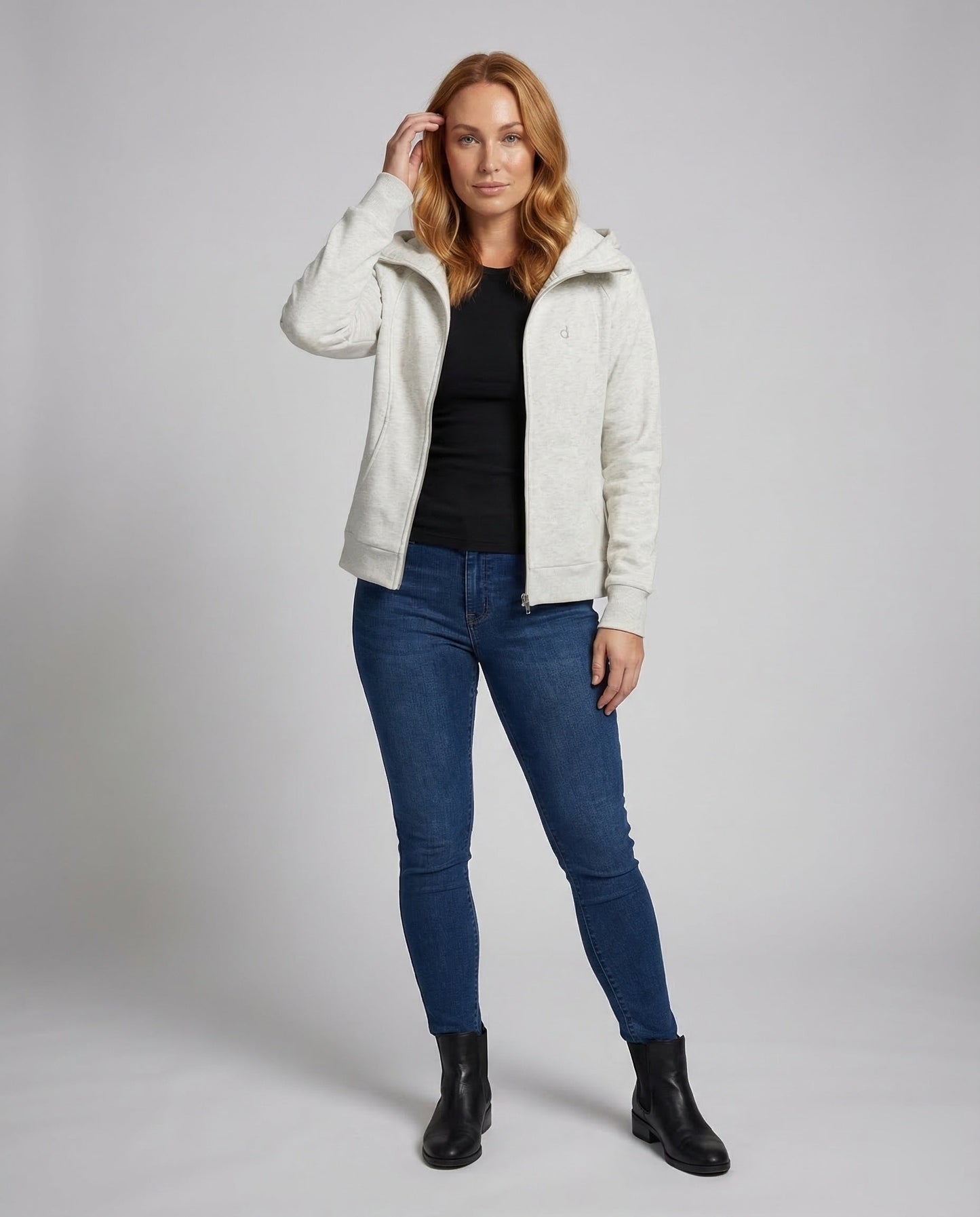 Damen Taillierte Kapuzenjacke mit Schalkragen - Norvielle